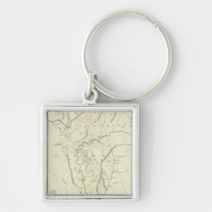Cherokee Map Keychain