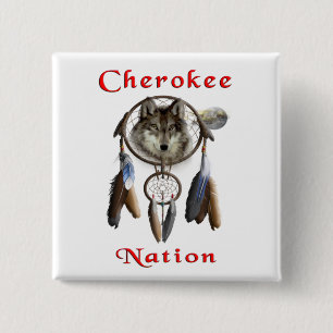 Cherokee nation 2 Inch Square Button