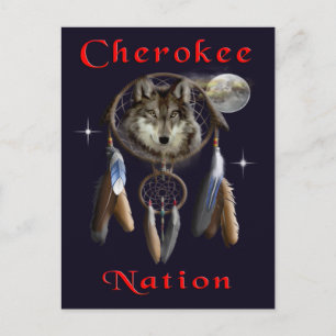 Cherokee nation postcard