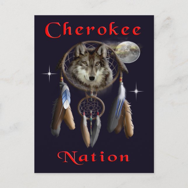 Cherokee nation postcard (Front)