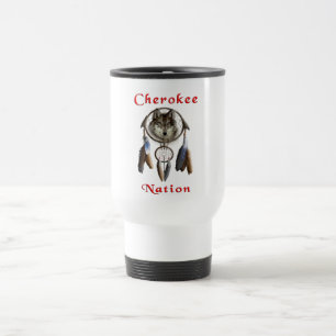 Cherokee nation travel mug