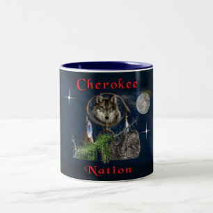 Cherokee nation Two-Tone coffee mug
