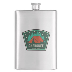 Cherokee National Forest Camping Hip Flask