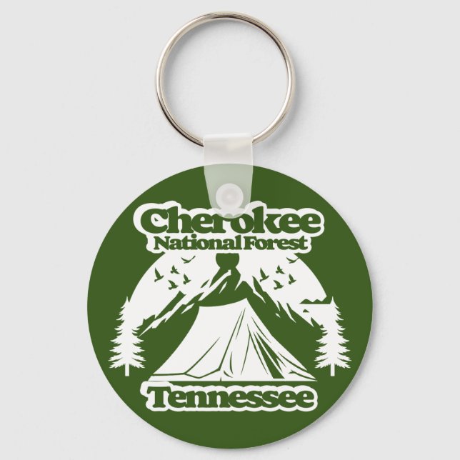 Cherokee National Forest Tennessee Keychain (Front)