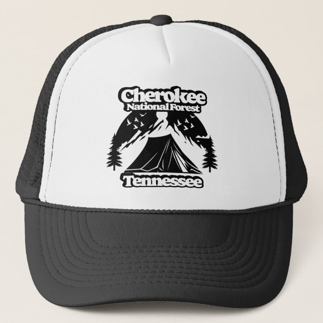 Cherokee National Forest Tennessee Trucker Hat (Front)