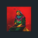 Cherokee Native American Pop Art Canvas Print<br><div class="desc">The Cherokee were a Native American tribe indigenous to the
Southwestern United States.</div>