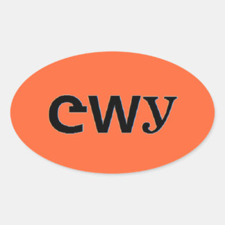 Cherokee Oval Sticker