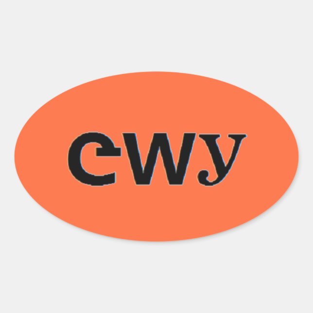 Cherokee Oval Sticker (Front)