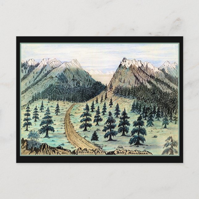 Cherokee Pass Rocky Mountains Postcard (Front)