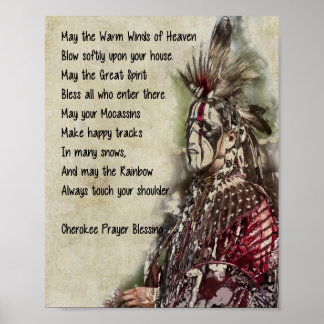 Cherokee Prayer Blessing   Poster