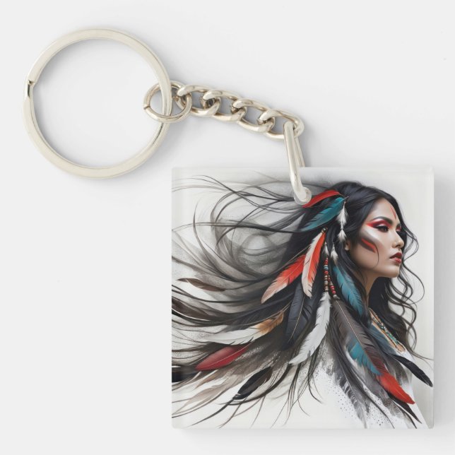 Cherokee Pride 4 Keychain (Front)