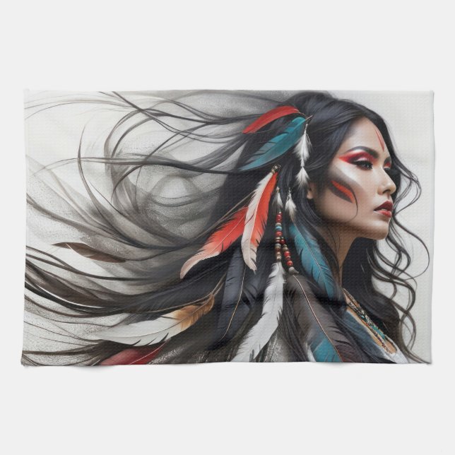 Cherokee Pride 4 Kitchen Towel (Horizontal)