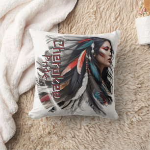 Cherokee Pride 4 Throw Pillow