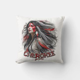 Cherokee Pride Throw Pillow