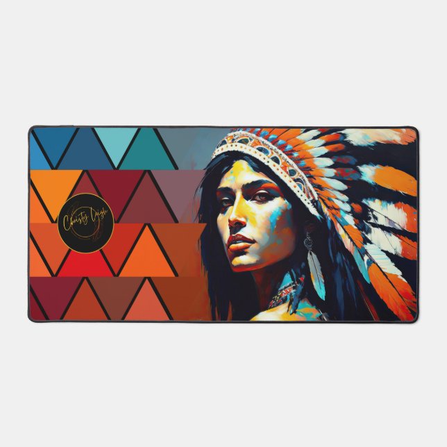 Cherokee Queen Desk Mat (Front)