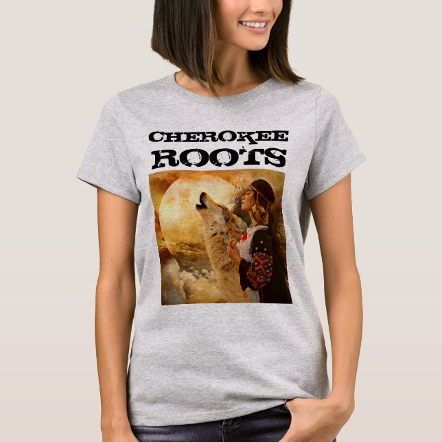 CHEROKEE ROOTS LADIES WOMENS TEES T-Shirt (Front)