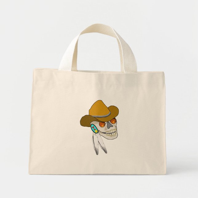 Cherokee Skull Beach Bag (Front)