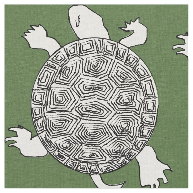 Cherokee Turtles Fabric (Close Up)