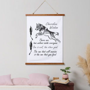 Cherokee Wisdom Hanging Tapestry