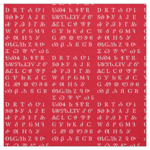 Cherokee Writing Pattern Fabric