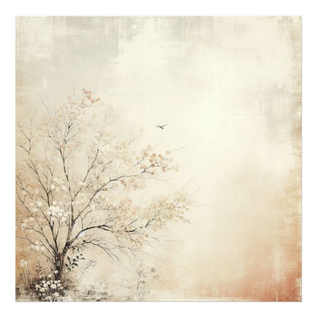 Cherrie Tree Old Photo Graphic Design Print (Front)
