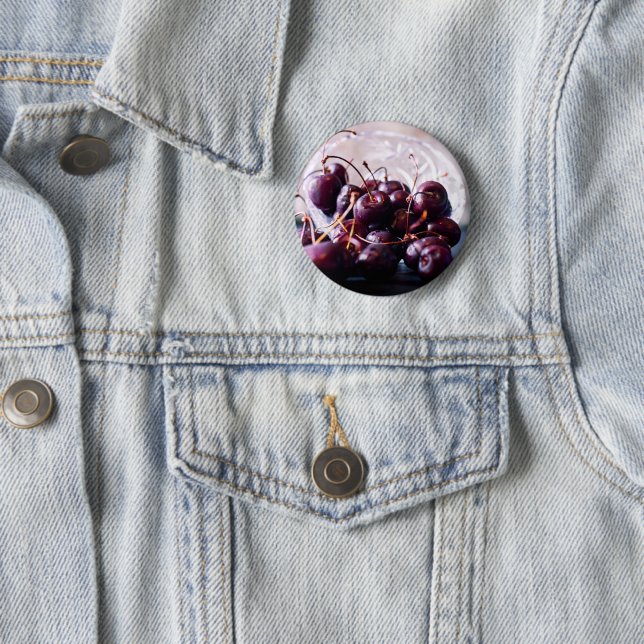 Cherries  2 inch round button (In Situ)