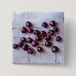 Cherries 2 Inch Square Button