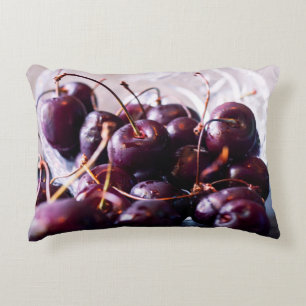 Cherries accent pillow