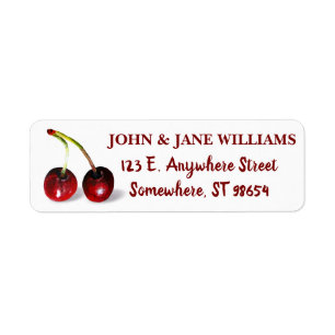 Cherries Address Label