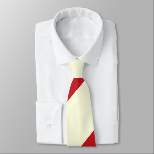 Cherries and Cream Broad Regimental Stripe Tie