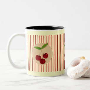 Cherries and Stripes Mug