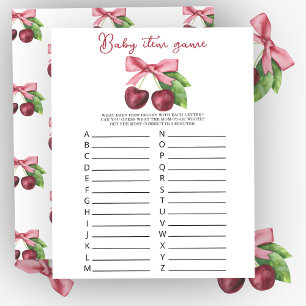 Cherries baby shower Baby item Game