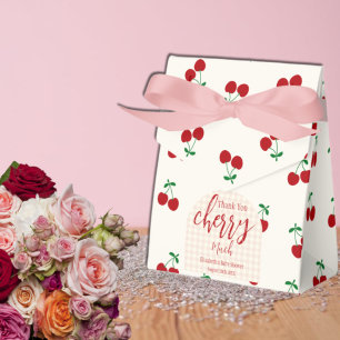 Cherries Baby Shower Favor Box