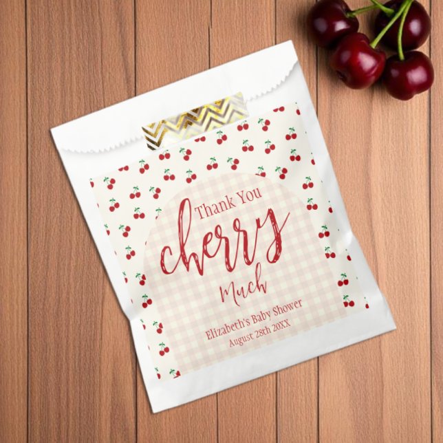 Cherries Baby Shower Favour Bag (Creator Uploaded)