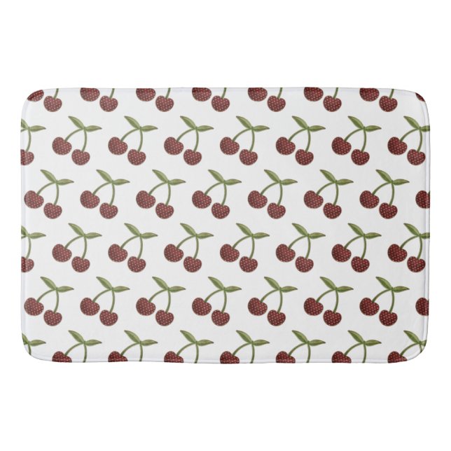 cherries bath mat (Front)