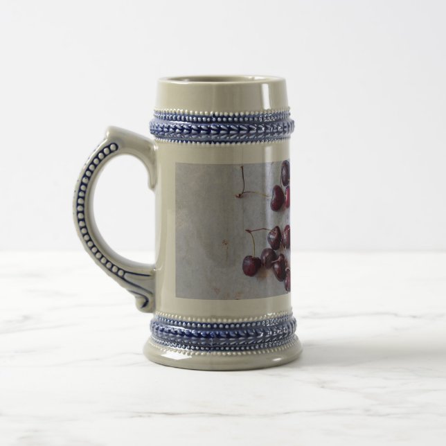 Cherries Beer Stein (Left)