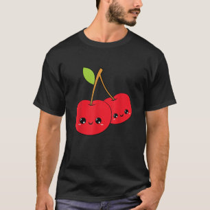 cherries cherry cute adorable kawaii pretty smile T-Shirt