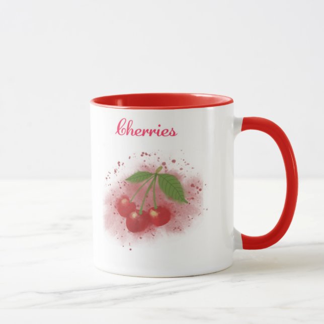 Cherries coffee mug - Choose Your Fruit (Right)