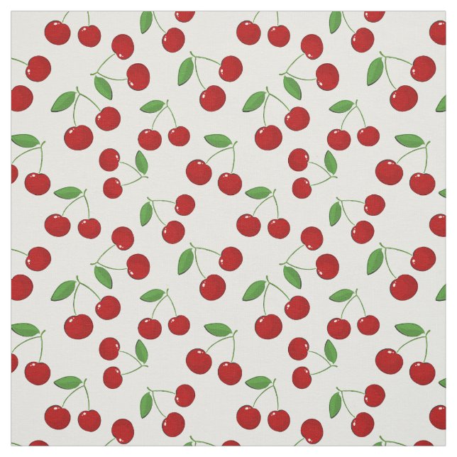 Cherries Design Fabric (Swatch)