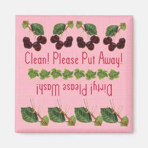 Cherries dishwasher magnet