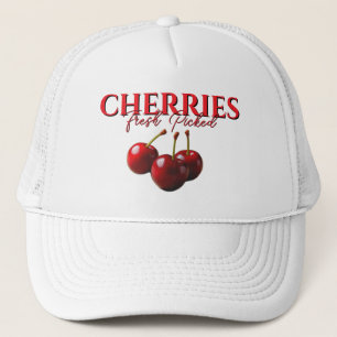 Cherries fresh picked trucker hat