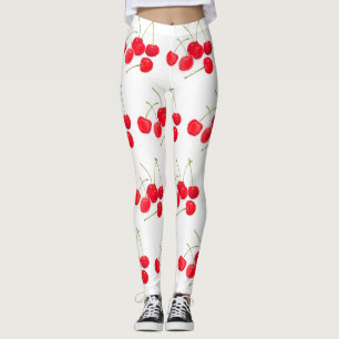 Cherries fruit Summer Fresh Sweet Natural Leggings