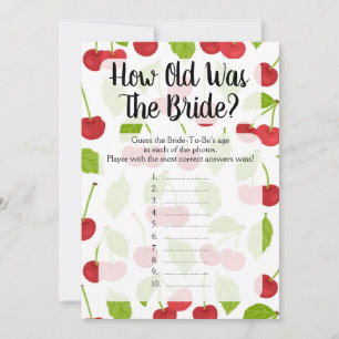 Cherries How Old Was The Bride Shower Game