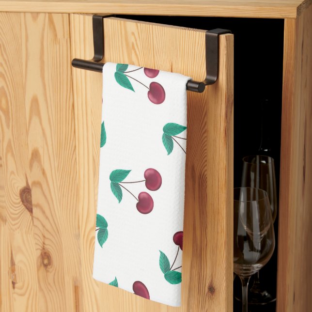 Cherries Kitchen Towel (Thirds Fold)