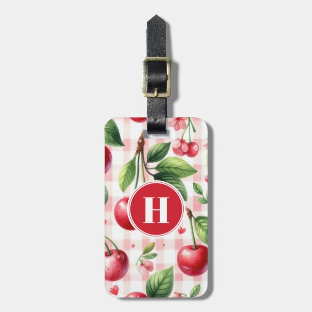 Cherries Luggage Tag (Front Vertical)