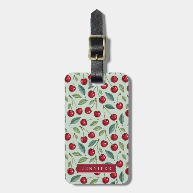 Cherries Luggage Tags (Front Vertical)