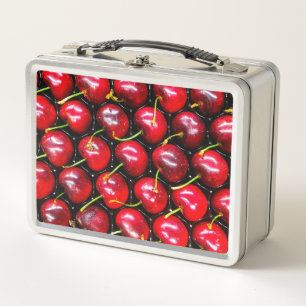 Cherries Metal Lunch Box