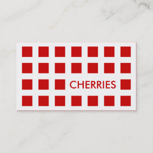 CHERRIES (mod squares) Business Card