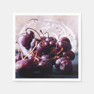 Cherries  napkin