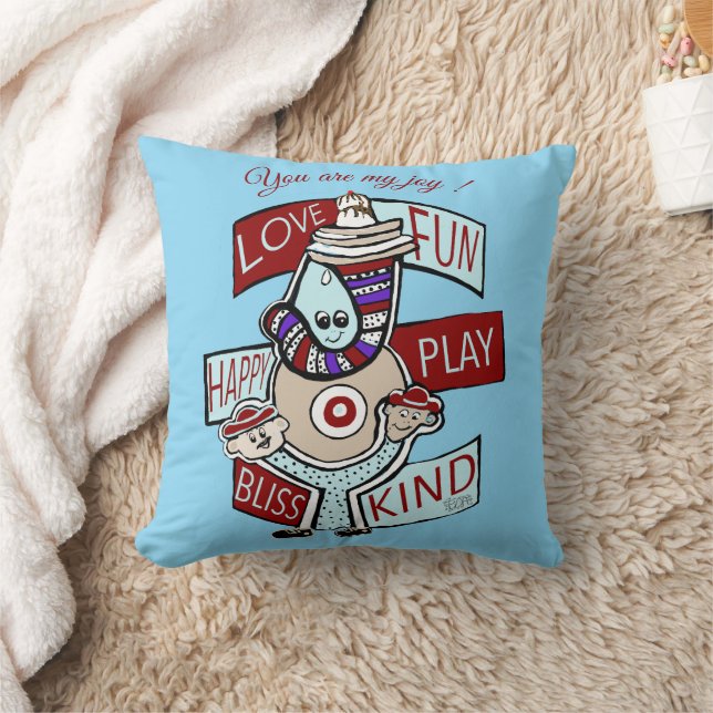 Cherries on Top: A Celebration of KindnessK Throw Pillow (Blanket)